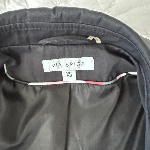 VIA SPIGA Navy Trench Coat in XS - Picture 6 of 13